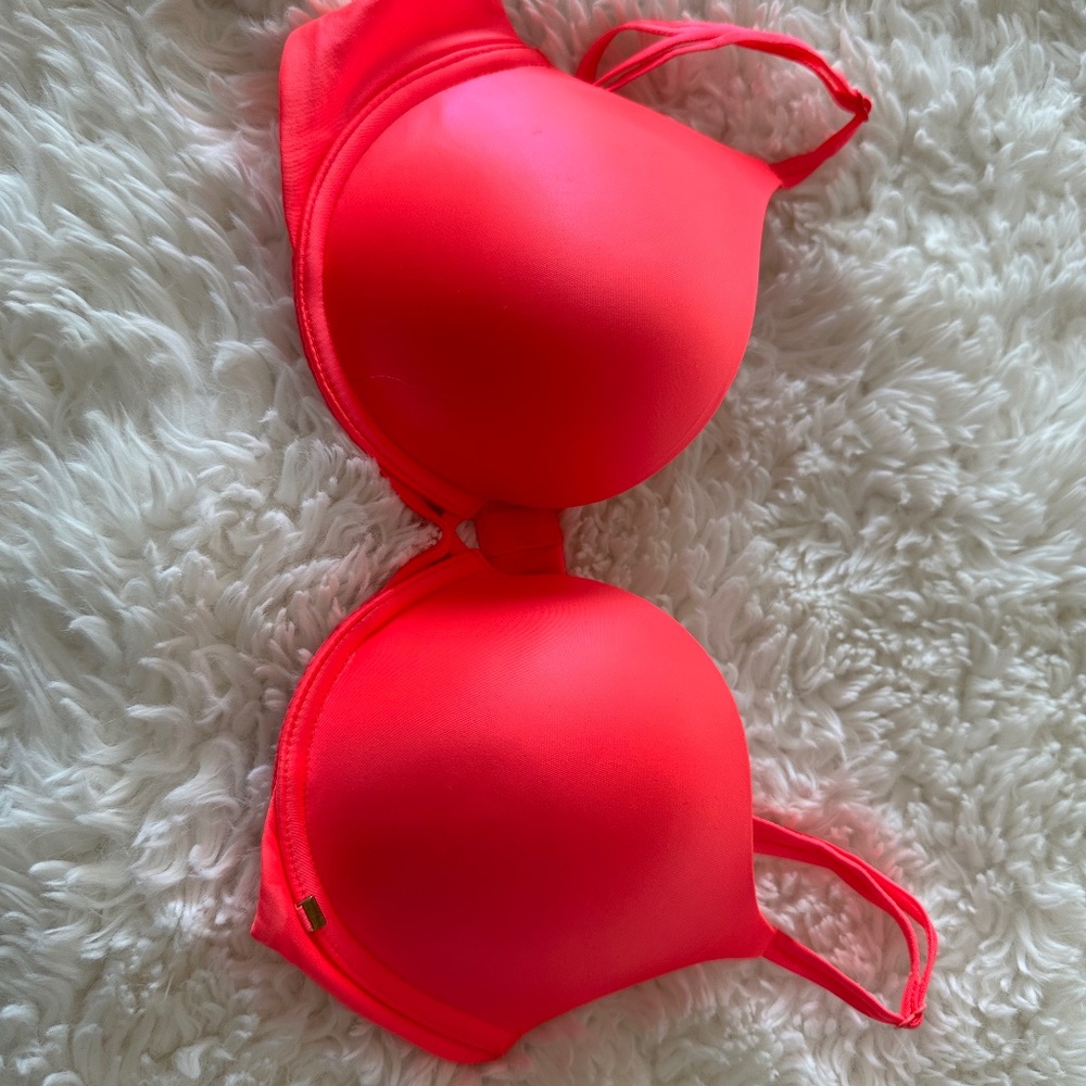 Neon pink Victoria Secret bra